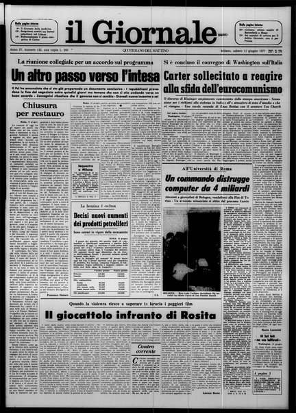 Il giornale nuovo : quotidiano del mattino